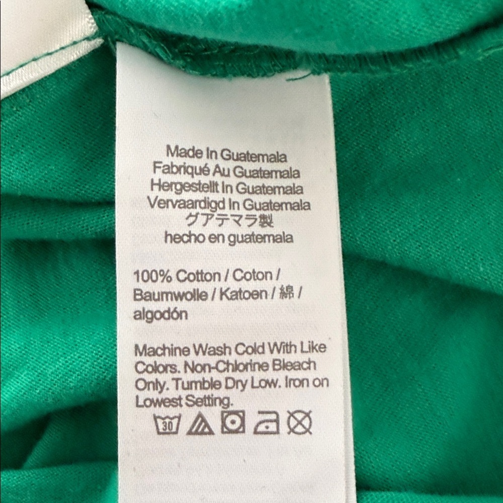 J Crew 100% Cotton T-Shirt Mini Dress Green Size Medium Short Sleeve NWT - Picture 6 of 8